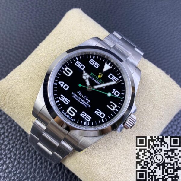 JVS Factory Air-King Rolex M116900-0001 Black Dial Watch
