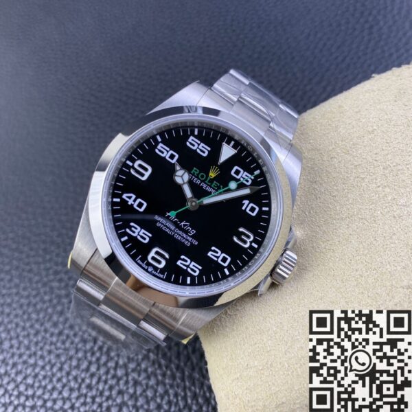 JVS Factory Air-King Rolex M116900-0001 Black Dial Watch