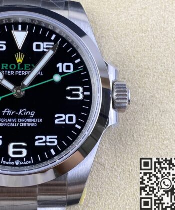 JVS Factory Air-King Rolex M116900-0001 Black Dial Watch