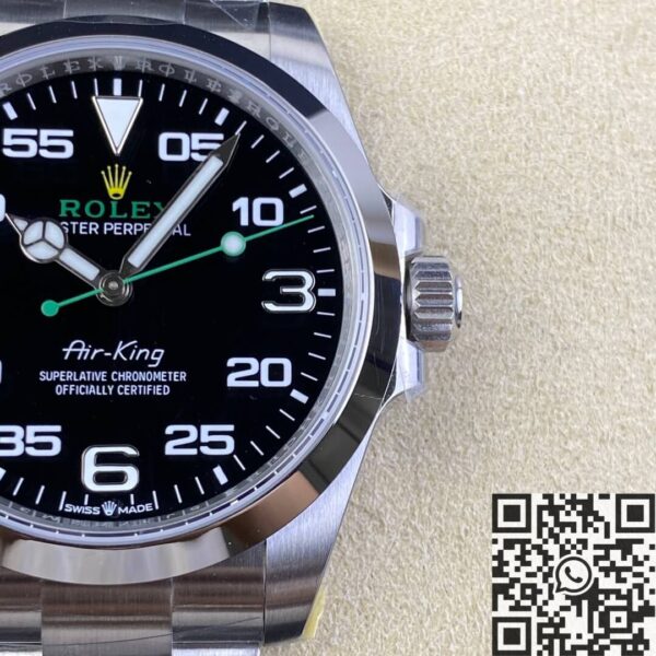 JVS Factory Air-King Rolex M116900-0001 Black Dial Watch