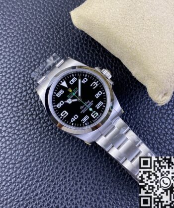 JVS Factory Air-King Rolex M116900-0001 Black Dial Watch