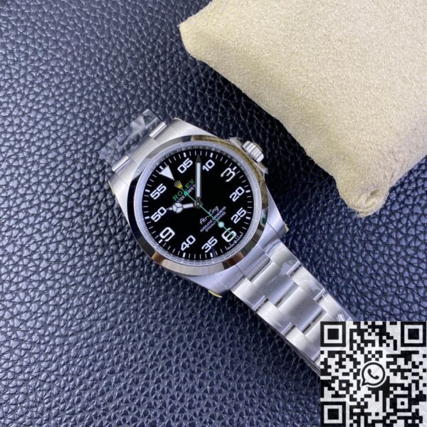 JVS Factory Air-King Rolex M116900-0001 Black Dial Watch