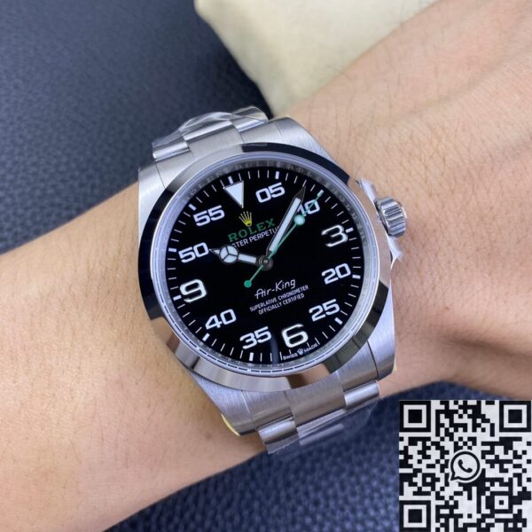JVS Factory Air-King Rolex M116900-0001 Black Dial Watch