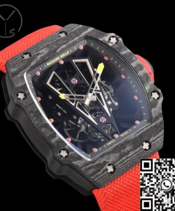 YS Factory Richard Mille Watch RM27-03 Tourbillon Black Carbon