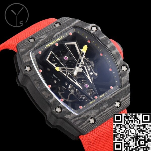 YS Factory Richard Mille Watch RM27-03 Tourbillon Black Carbon
