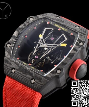 YS Factory Richard Mille Watch RM27-03 Tourbillon Black Carbon