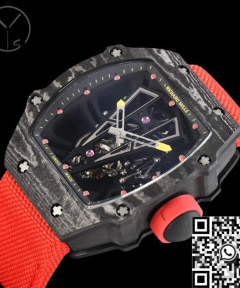 YS Factory Richard Mille Watch RM27-03 Tourbillon Black Carbon