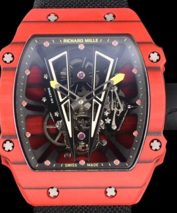 Richard Mille Replica Watch RM27-03 Tourbillon Red Carbon Fiber