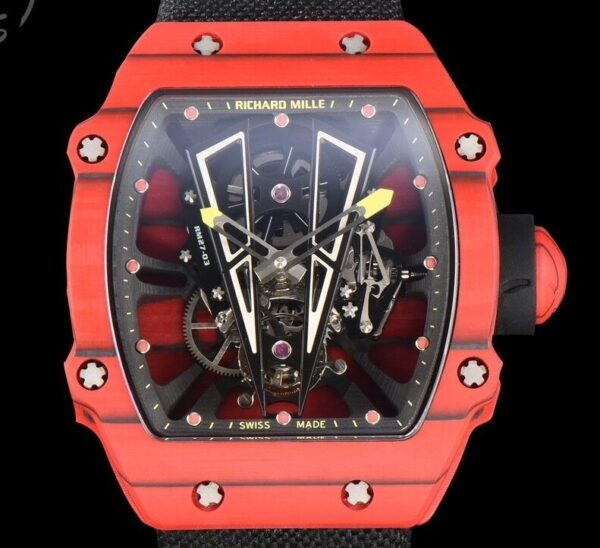 Richard Mille Replica Watch RM27-03 Tourbillon Red Carbon Fiber