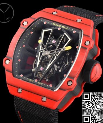 Richard Mille Replica Watch RM27-03 Tourbillon Red Carbon Fiber