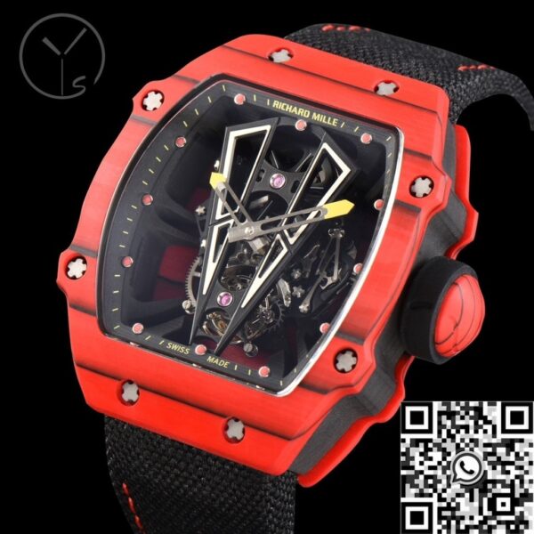 Richard Mille Replica Watch RM27-03 Tourbillon Red Carbon Fiber