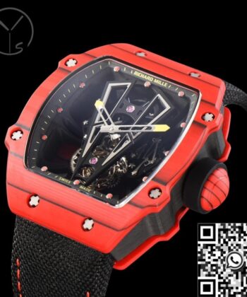 Richard Mille Replica Watch RM27-03 Tourbillon Red Carbon Fiber