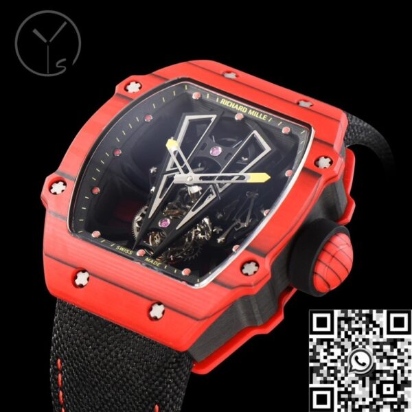Richard Mille Replica Watch RM27-03 Tourbillon Red Carbon Fiber