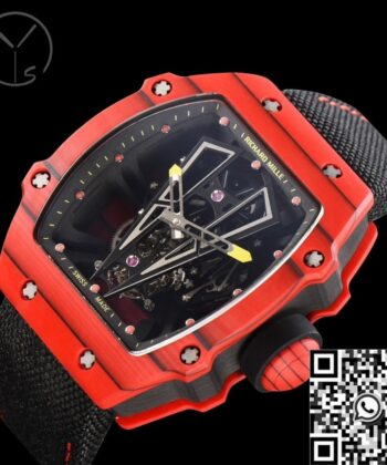 Richard Mille Replica Watch RM27-03 Tourbillon Red Carbon Fiber