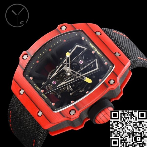 Richard Mille Replica Watch RM27-03 Tourbillon Red Carbon Fiber