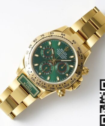 Green Daytona Rolex​ Cosmograph M116508-0013 Gold Watch