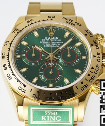 Green Daytona Rolex​ Cosmograph M116508-0013 Gold Watch