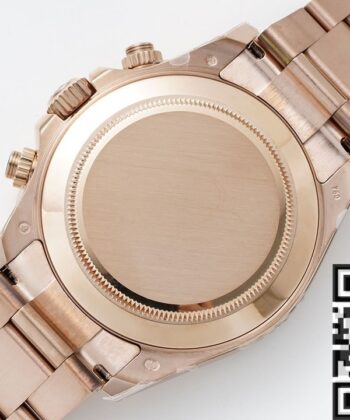 Black Dial Daytona Rolex M116505-0008 Rose Gold 904L Watch