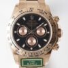 Black Dial Daytona Rolex M116505-0008 Rose Gold 904L Watch