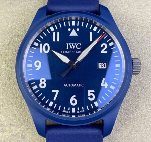 M+ Factory IWC Pilot IW328101 Blue Ceramic Case Watch