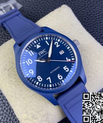 M+ Factory IWC Pilot IW328101 Blue Ceramic Case Watch