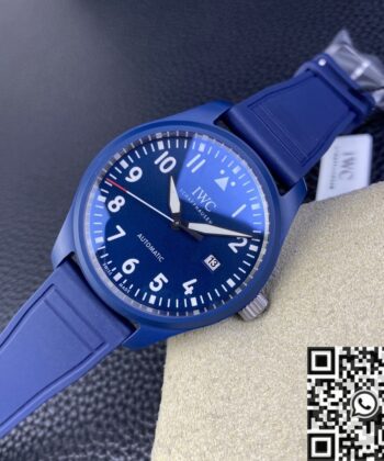 M+ Factory IWC Pilot IW328101 Blue Ceramic Case Watch