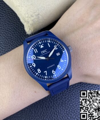 M+ Factory IWC Pilot IW328101 Blue Ceramic Case Watch
