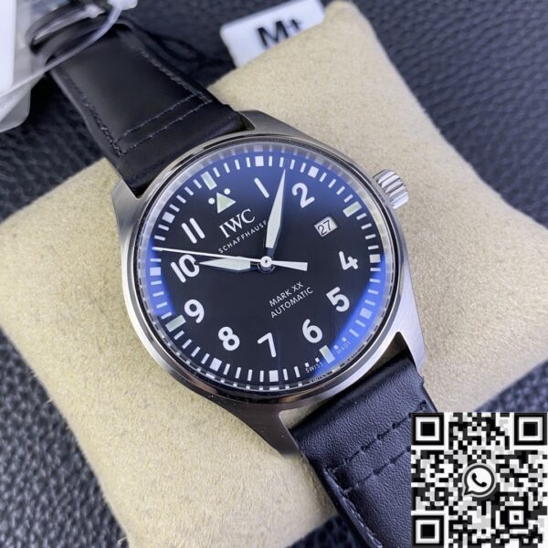 IWC Pilot IW328201 Black Leather Strap Watch M+ Factory