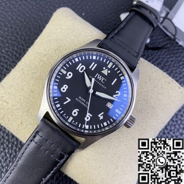 IWC Pilot IW328201 Black Leather Strap Watch M+ Factory