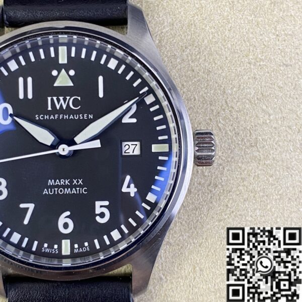 IWC Pilot IW328201 Black Leather Strap Watch M+ Factory