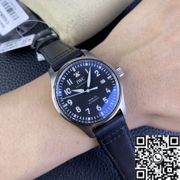 IWC Pilot IW328201 Black Leather Strap Watch M+ Factory
