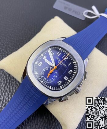 OM Factory Aquanaut Patek Philippe 5968A Blue Dial Watch