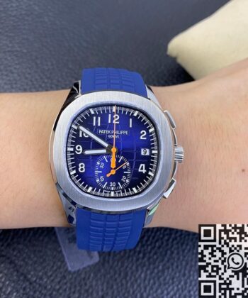 OM Factory Aquanaut Patek Philippe 5968A Blue Dial Watch