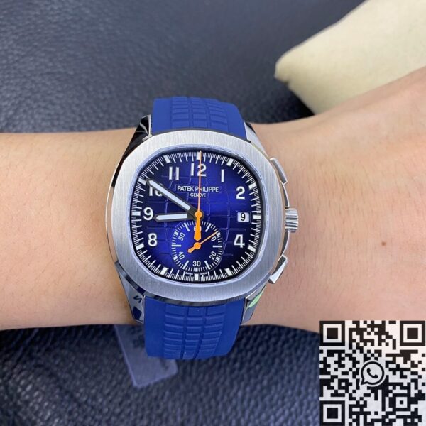 OM Factory Aquanaut Patek Philippe 5968A Blue Dial Watch