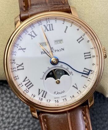 OM Factory Blancpain Villeret 6654 White Dial Size 40mm Watch