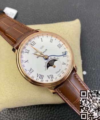 OM Factory Blancpain Villeret 6654 White Dial Size 40mm Watch
