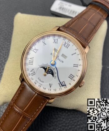 OM Factory Blancpain Villeret 6654 White Dial Size 40mm Watch