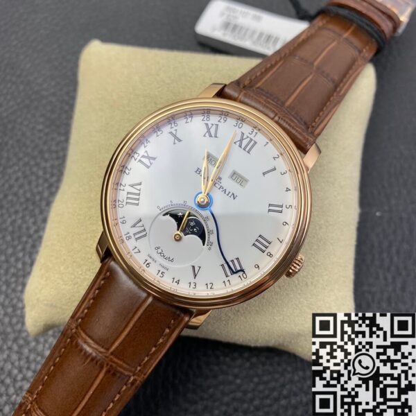 OM Factory Blancpain Villeret 6654 White Dial Size 40mm Watch