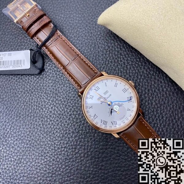 OM Factory Blancpain Villeret 6654 White Dial Size 40mm Watch