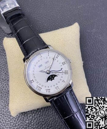 OM Factory Villeret Blancpain 6654-1127-55B White Dial 40mm