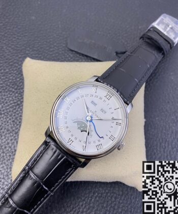 OM Factory Villeret Blancpain 6654-1127-55B White Dial 40mm