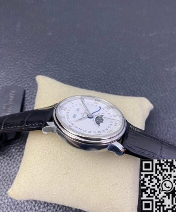 OM Factory Villeret Blancpain 6654-1127-55B White Dial 40mm