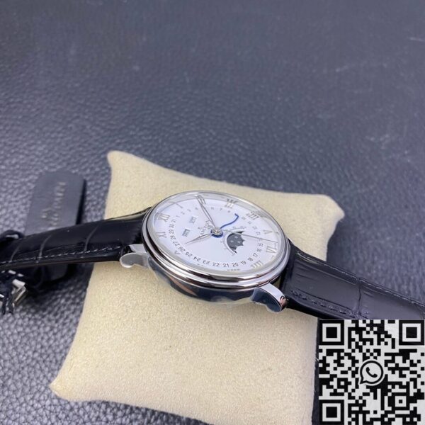 OM Factory Villeret Blancpain 6654-1127-55B White Dial 40mm