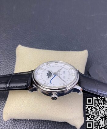 OM Factory Villeret Blancpain 6654-1127-55B White Dial 40mm