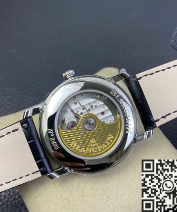 OM Factory Villeret Blancpain 6654-1127-55B White Dial 40mm