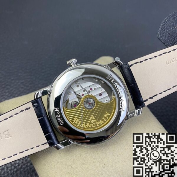 OM Factory Villeret Blancpain 6654-1127-55B White Dial 40mm