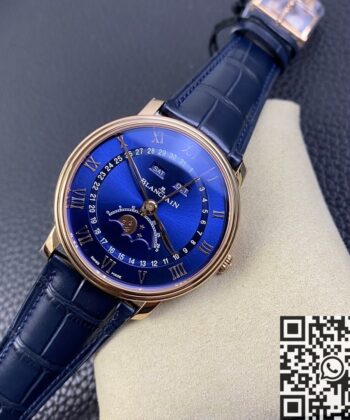OM Factory Blancpain Villeret 6654-3640-55 Blue Dial Size 40mm