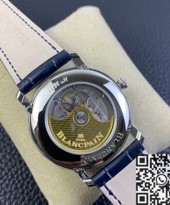 OM Factory Blancpain Watch Villeret 6654-1529-55B Blue 40mm