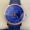 OM Factory Villeret Watch Blancpain 6654 Blue Dial Size 40mm