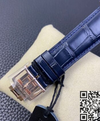 OM Factory Villeret Watch Blancpain 6654 Blue Dial Size 40mm